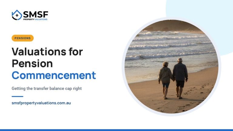 Valuations for Pension Commencement. A retired couple walking on a beach at sunrise. SMSF Property Valuations