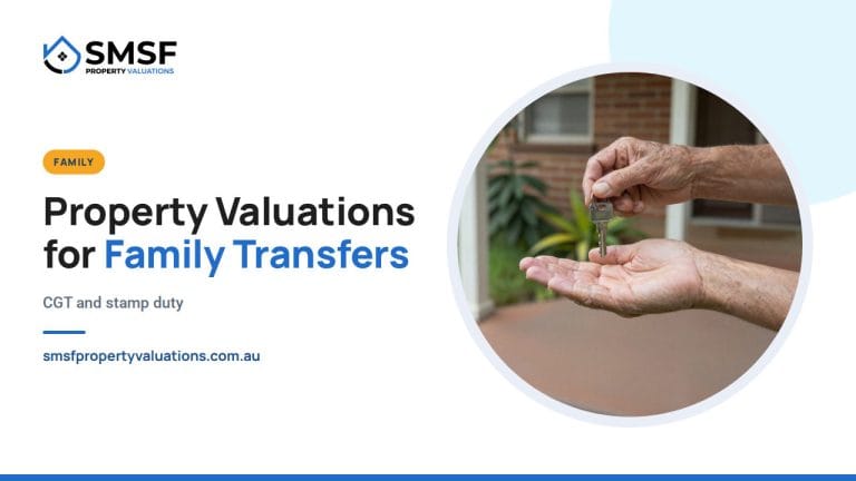 Property Valuations for Family Transfers. House keys passed from one hand to another. SMSF Property Valuations