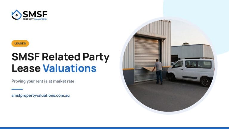 SMSF Related Party Lease Valuations. A business owner opening the roller door of a factory unit. SMSF Property Valuations