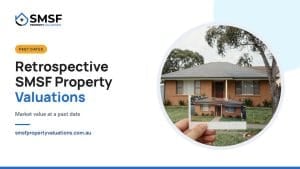 Retrospective SMSF Property Valuations. An old photo of a house held up in front of the same house today. SMSF Property Valuations
